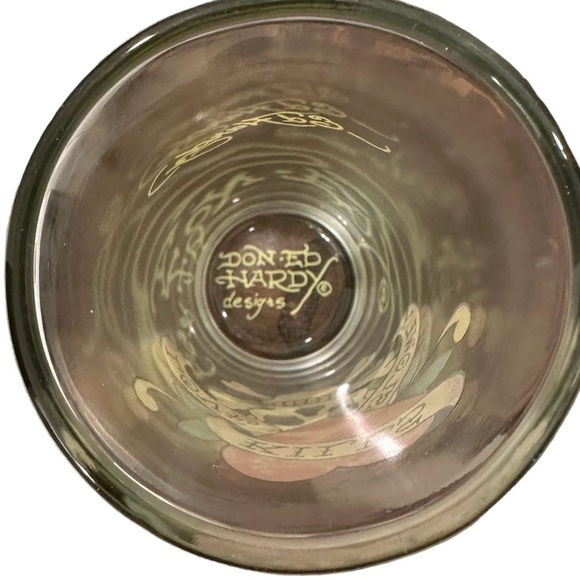 VINTAGE SET OF DON ED HARDY 12 oz BEVERAGE GLASSES - Picture 5 of 5